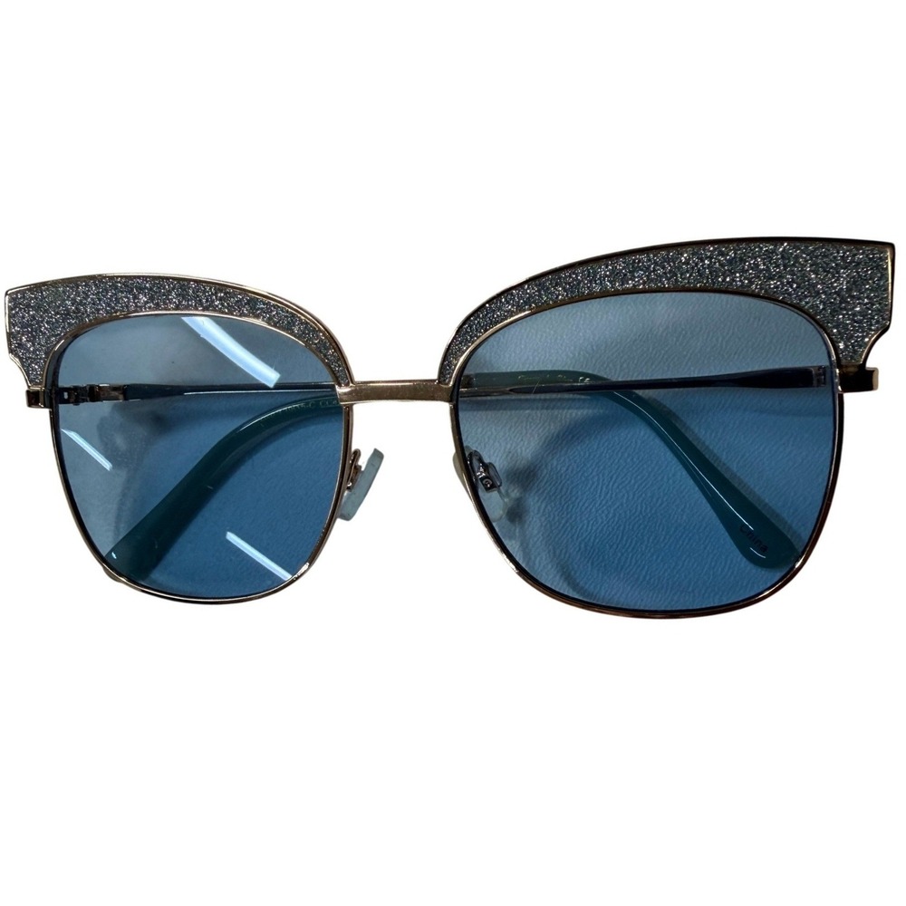Circus by Sam Edelman Glitter Cat Eye Sunglasses Rose Gold Mint CC425 GLD - Picture 1 of 5